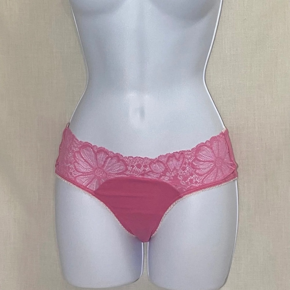 Victoria’s Secret Pink With A Floral Design Cheeky Panties
